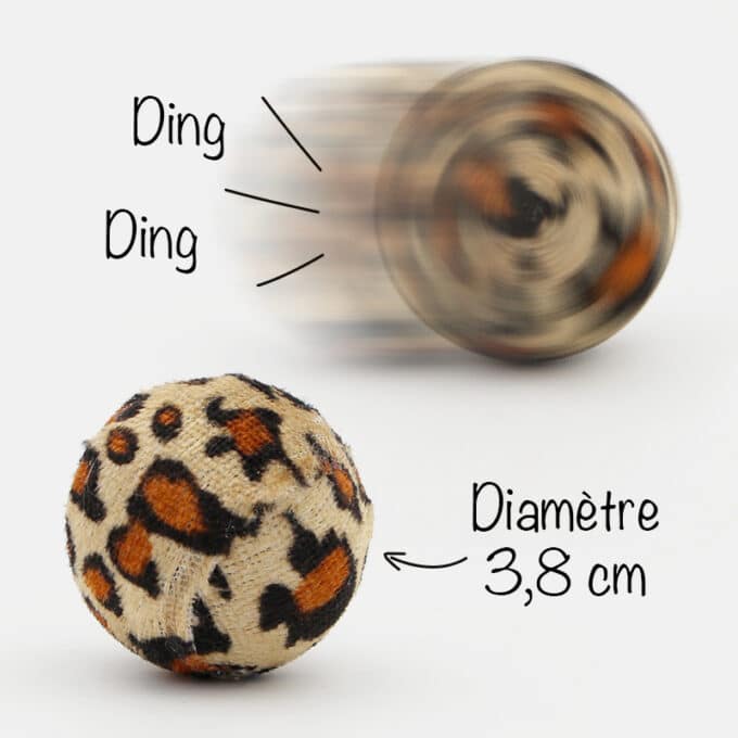 balle-chat-grelot Balle pour chat léopard, panthère et tigré