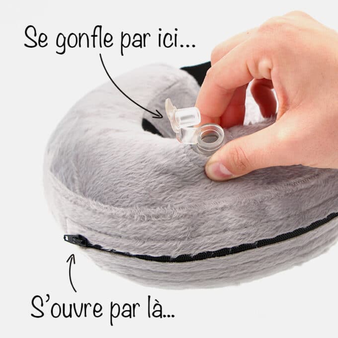 Collerette gonflable pour chien ou collier gonflé