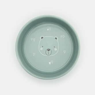 Gamelle en céramique pour chat vert ours