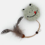 Peluche pour chat avec plumes et grelot