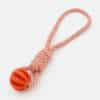 Corde avec balle dentaire à friandises pour chien
