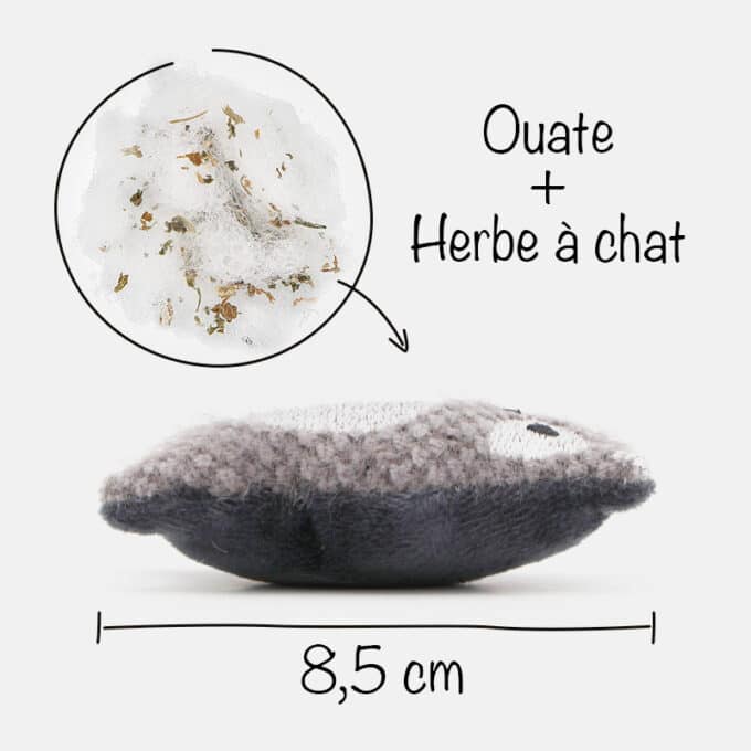 jouet coussin herbe à chat en peluche