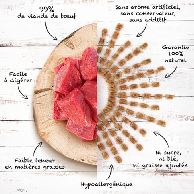 friandise-naturelle-chien-chat-premium-bouchee-boeuf-7 Friandises naturelles premium pour chien et chat bouchées de bœuf