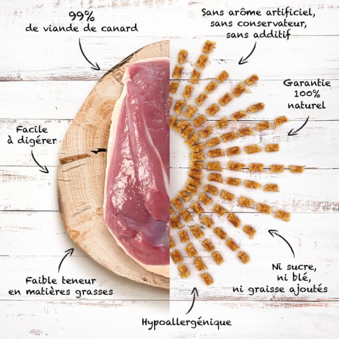 friandise-naturelle-chien-chat-premium-bouchee-canard-5 Friandises naturelles premium pour chat et chien