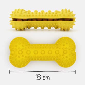 Jouet en caoutchouc pour chien distributrice de croquettes jouet anti-glouton