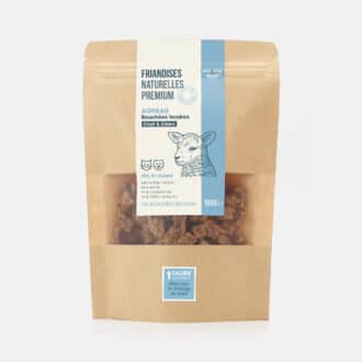 Friandises naturelles premium pour chat et chien bouchées tendres d'agneau