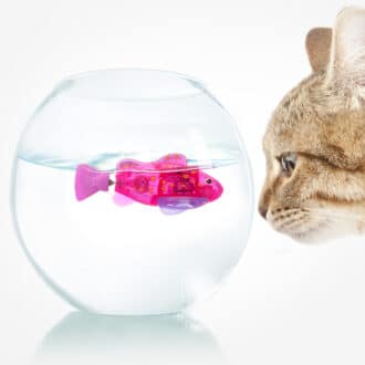 Poisson interactif pour chat qui nage et bouge