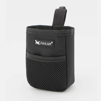 Pochette à friandises pour chien en forme de sac avec fermeture à scratch et mousqueton