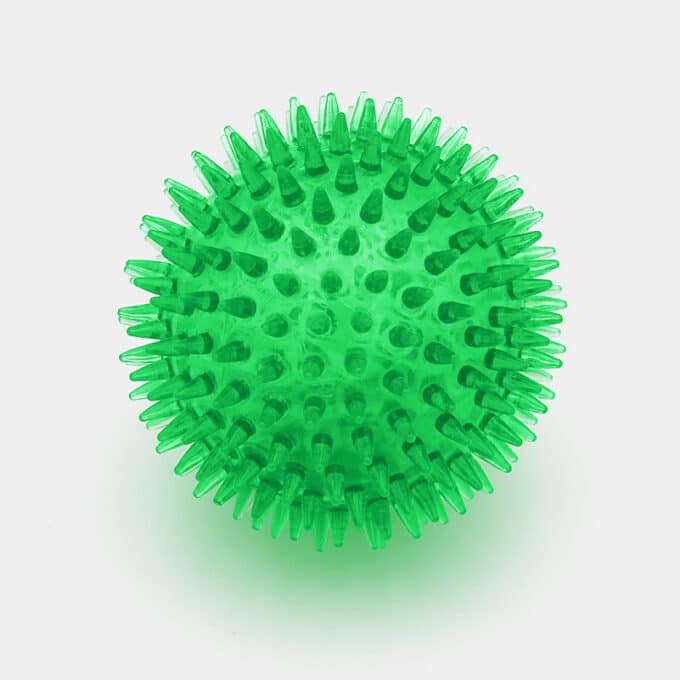 balle-herisson-couine-rebondissante-nettoie-dent-chien-1 Balle hérisson pour chien avec couinement et rebondissante