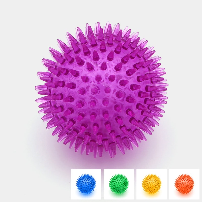 Balle à Picots Pour Chien Forme Grenouille Ou Hérisson - Jouet à Lancer Et Mâcher - Nettoyage Des Dents - Flottante - Taille S/M