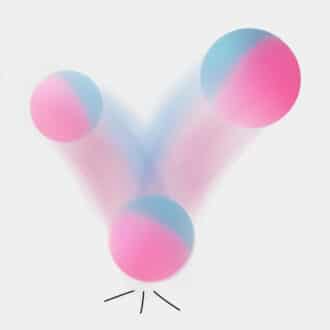 Balle rebondissante en caoutchouc dur pour chat