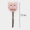 baton-stick-matatabi-cataire-peluche-grelot-herbe-chat-6 Jouet pour chat constitué d'un bâton de matatabi et d'une tête en peluche