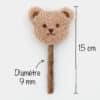 baton-stick-matatabi-cataire-peluche-herbe-chat-2 Jouet constitué d'un bâton de matatabi et d'une tête d'ours en peluche