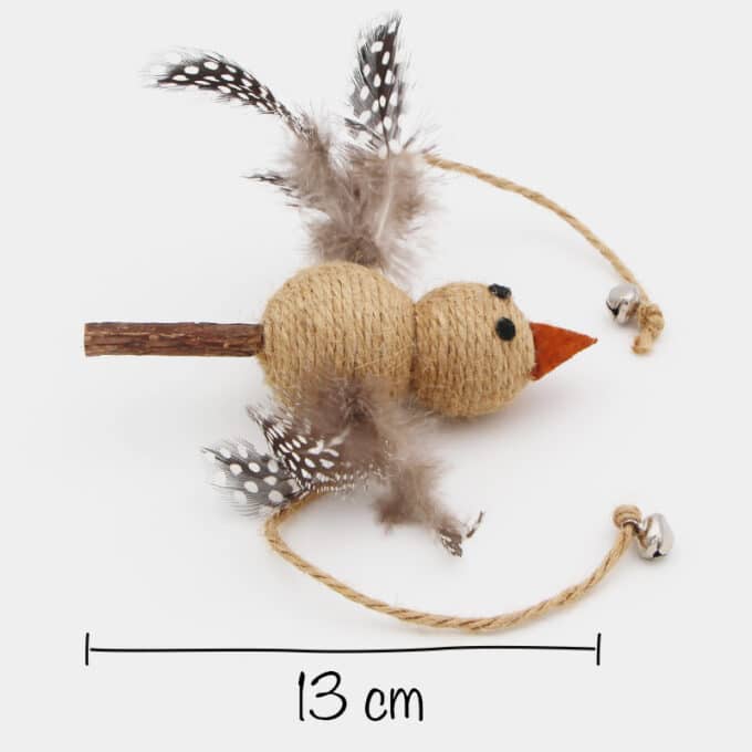 Jouet pour chat en corde avec des matières naturelles