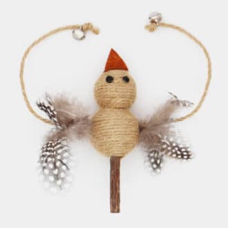 Jouet pour chat en corde avec des matières naturelles