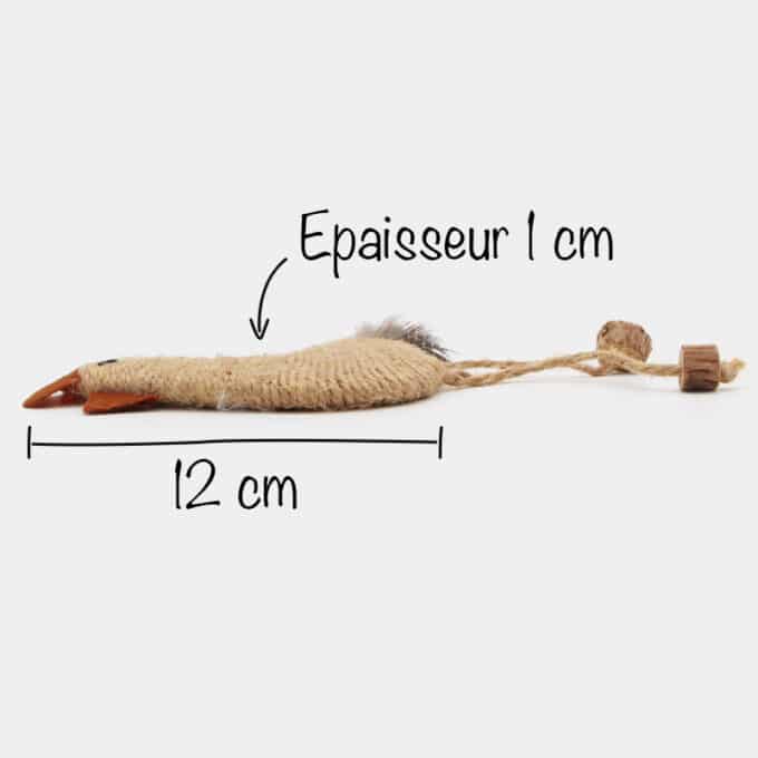 Jouet pour chat en corde avec des matières naturelles