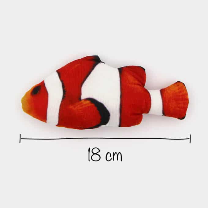 jouet-peluche-poisson-herbe-chat-chaton-catnip-cataire-13 Jouet poisson clown pour chat avec herbe à chat