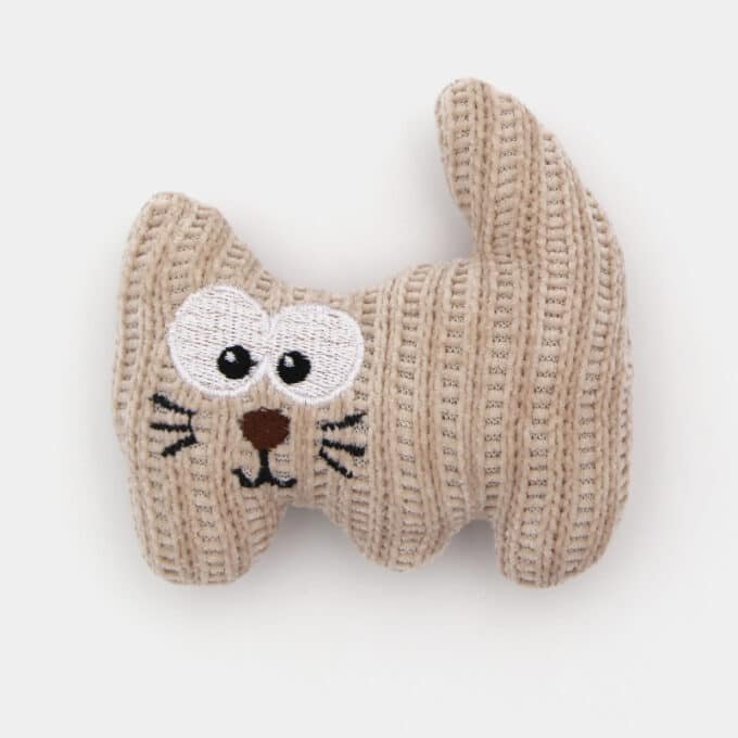 peluche-chat-cataire-herbe-chat-1 Peluche en forme de chat à l'herbe à chat cataire