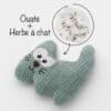 peluche-chat-cataire-herbe-chat-3 Peluche en forme de chat à l'herbe à chat cataire