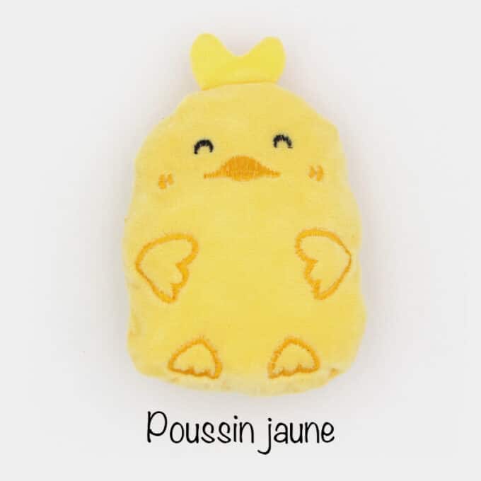 Peluche qui fait un bruit de papier froissé et avec une odeur de cataire herbe à chat