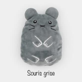 Peluche qui fait un bruit de papier froissé et avec une odeur de cataire herbe à chat