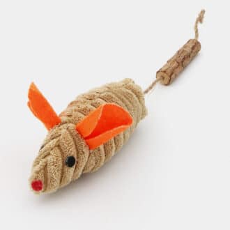 Peluche souris pour chat à l'herbe à chat avec bâton de matatabi