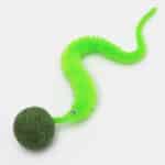 Balle d'herbe à chat cataire avec chenille