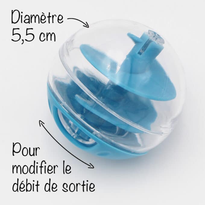 Balle à friandises ou distributrice de croquettes pour chat