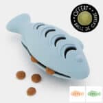 Poisson en caoutchouc distributeur de croquettes ou diffuseur de cataire pour chat