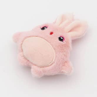 Peluche qui fait un bruit de papier froissé et avec une odeur de cataire herbe à chat