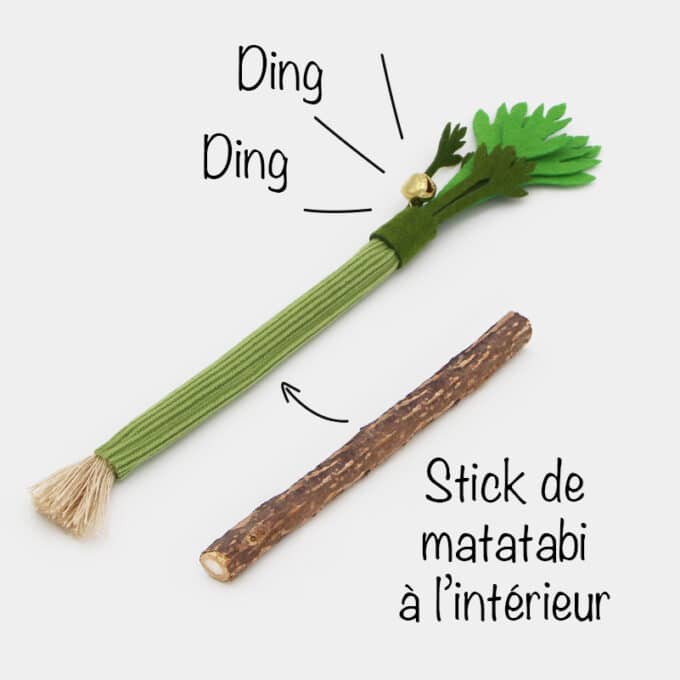 peluche-carotte-poireau-celeri-stick-matatabi-chat-4 Peluche avec matatabi pour chat en forme de carotte, poireau et céleri